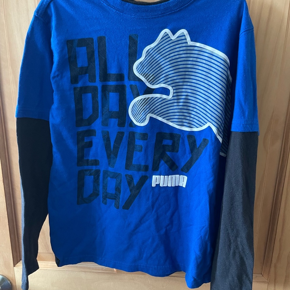 Like New, Boys Size Medium Puma Long Sleeve T-Shirt